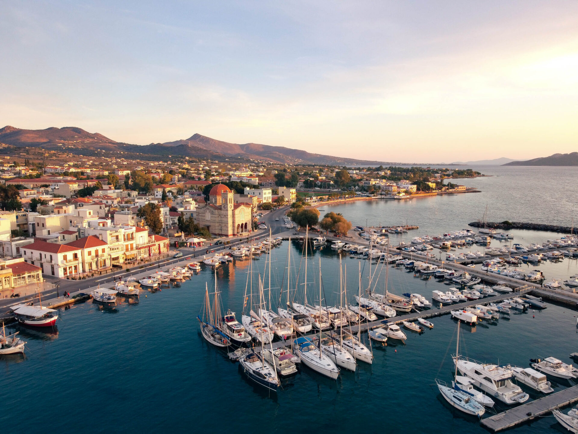 Our base: the port of Aegina